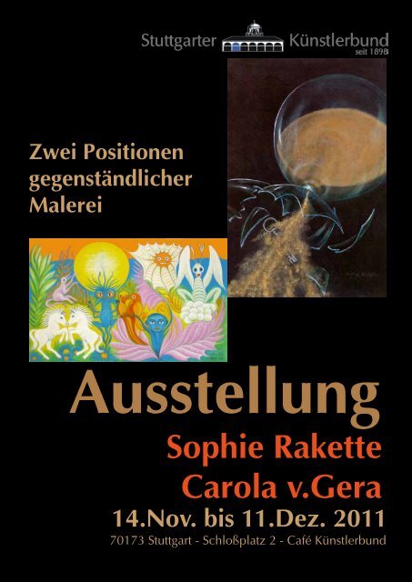 Sophie Rakette Carola v.Gera - Stuttgarter Künstlerbund