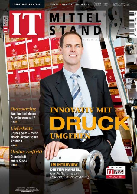 Dieter Hansel, Geschäftsführer Deuschle Druckveredelung Gmbh ...