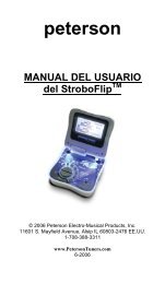 VS-F StroboFlip Virtual Strobe Tuner Instruction ... - Peterson Tuners