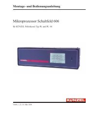 Mikroprozessorschaltfeld 606 - Paul Künzel GmbH & Co.