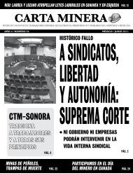 ctm-sonora - Sindicato Nacional de Trabajadores Mineros ...