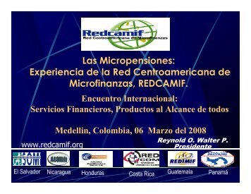 Las Micropensiones: Experiencia de la Red Centroamericana de ...