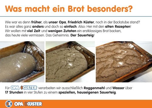 erfahren Sie alles über OPA KÜSTER - Bäckerei Küster GmbH