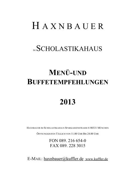 Kuffler Gastronomie Kuffler Gastronomie