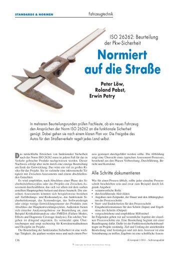 Artikel von Peter LÃ¶w, Roland Pabst und Erwin Petry iX 01/2011 (PDF)