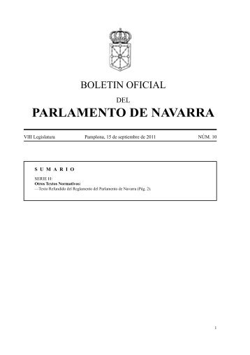 Reglamento del Parlamento de Navarra