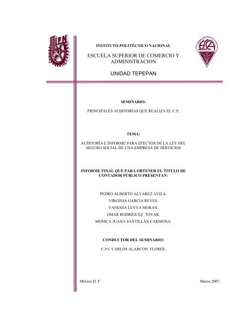 Tesinaauditoriae Inf para Efect LSS Final Eq.1.pdf - Tesis en el IPN ...