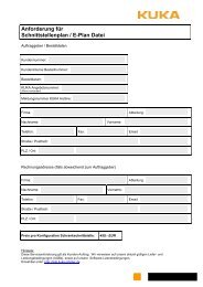 (PDF) Anforderung für Schnittstellenplan / E-Plan ... - KUKA Robotics