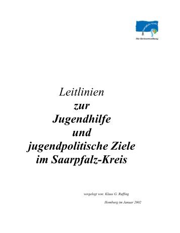 Leitlinien zur Jugendhilfe und jugendpolitische ... - Saarpfalz-Kreis