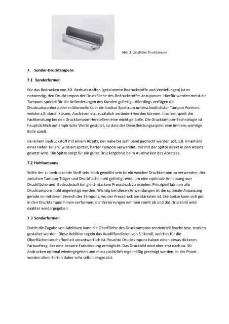 Drucktampon-Analyse als Entscheidungshilfe für ... - ACURAT GmbH