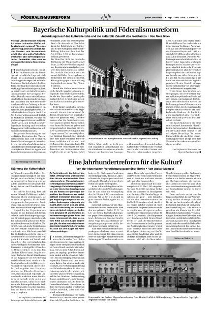 politik und kultur - Deutscher Kulturrat