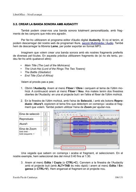 LibreOffice II: Nivell avançat - Programari lliure i recursos formatius ...