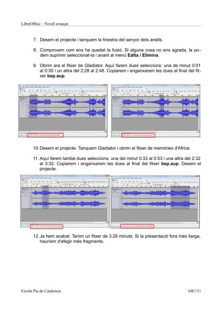 LibreOffice II: Nivell avançat - Programari lliure i recursos formatius ...