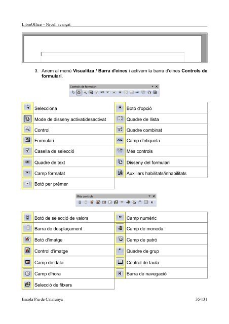 LibreOffice II: Nivell avançat - Programari lliure i recursos formatius ...