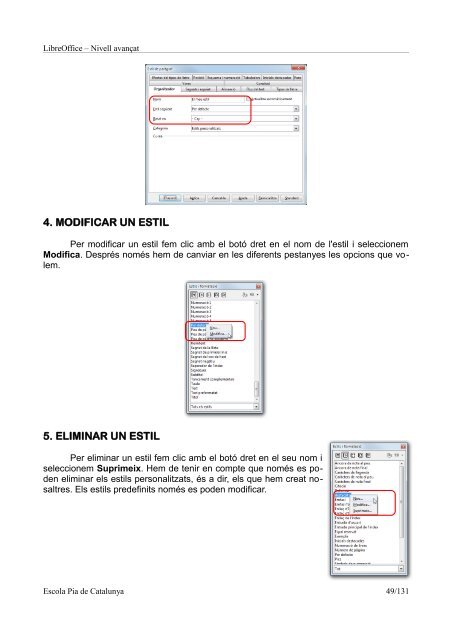 LibreOffice II: Nivell avançat - Programari lliure i recursos formatius ...