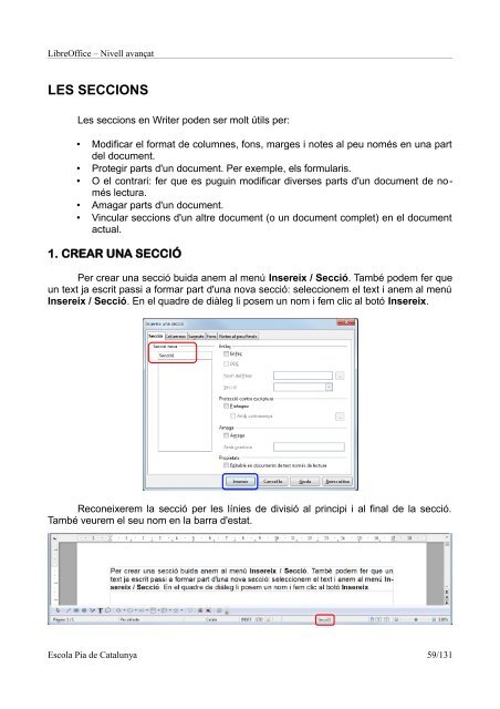 LibreOffice II: Nivell avançat - Programari lliure i recursos formatius ...