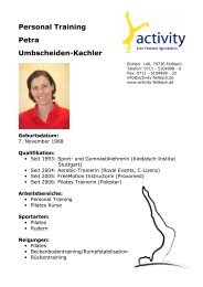 Personal Training Petra Umbscheiden-Kachler
