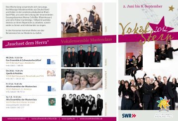 VokalStern 2012 - Kultursommer Rheinland-Pfalz