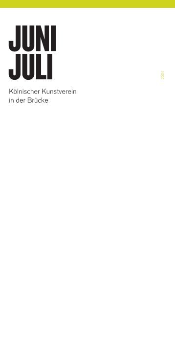 KKV Folder 06/07 Kopie - Kulturstiftung des Bundes