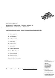 Pressemitteilung als PDF - Kunstsammlung NRW