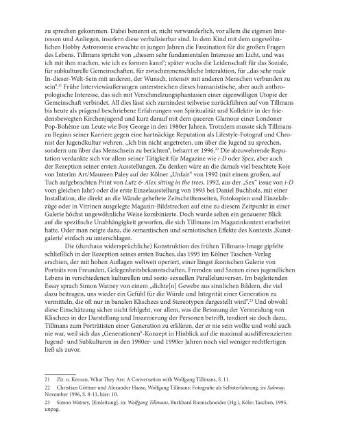 Dieses PDF ist Teil des Katalogs zur Ausstellung Wolfgang Tillmans ...