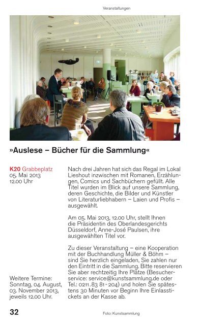 Quartalsprogramm 04/05/06 - Kunstsammlung NRW