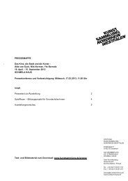 Pressemappe zur Ausstellung - Kunstsammlung NRW