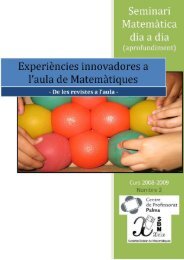 Experiències innovadores a l'aula de Matemàtiques (2)