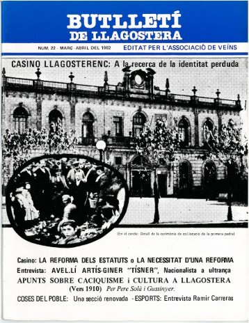 Març 1982 - Arxiu Municipal de Llagostera - Ajuntament de Llagostera