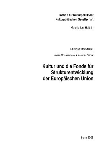 Heft als PDF - Kulturpolitische Gesellschaft eV