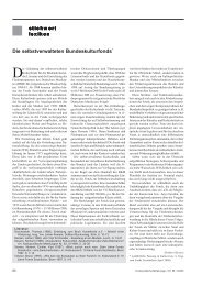 Die selbstverwalteten Bundeskulturfonds 60 - Kulturpolitische ...