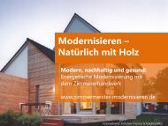 Modernisieren - natürlich mit Holz - Kuri Holzbau