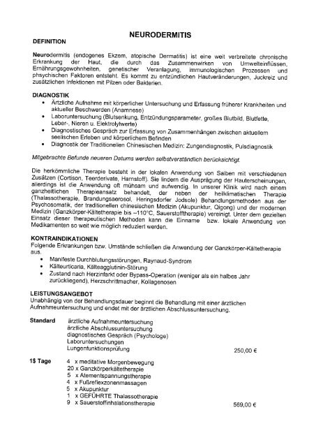 Neurodermitis-PDF-Datei - Kurkliniken.de