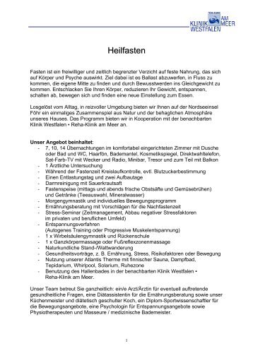 Heilfasten-PDF-Datei - Kurkliniken.de
