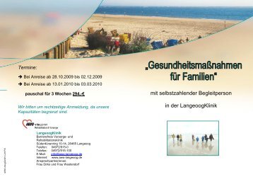 LangeoogKlinik Flyer 2009 2010 - Kurkliniken.de