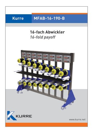 Kurre 16-fach Abwickler 16-fold payoff MFAB-16-190-B