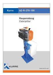 Kurre Raupenabzug Caterpillar AZ-R-270-100