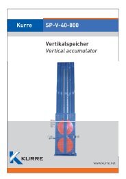 Kurre Vertikalspeicher Vertical accumulator SP-V-40-800