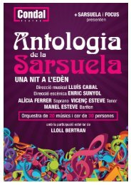 Antologia de la sarsuela. Una nit a l'Edèn - Grup Focus