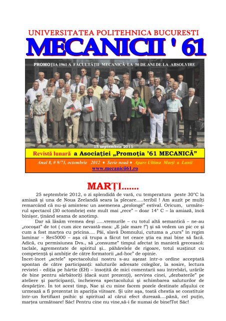 MECANICII '61 - REVISTA CURENTĂ (1)