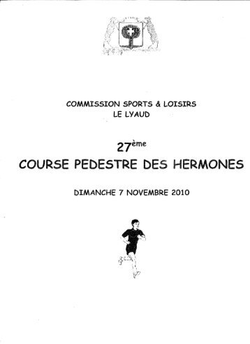 Résultats Cross des Hermones 2010