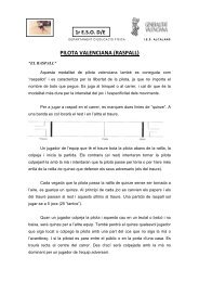 1r ESO D/E PILOTA VALENCIANA (RASPALL) - IES Montserrat