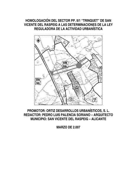 homologación del sector pp. ii/1 “trinquet” de san vicente del raspeig ...