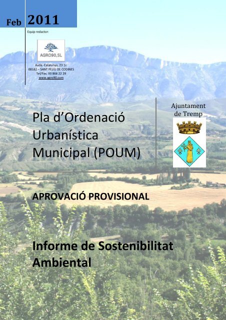 Pla d'Ordenació Urbanística Municipal (POUM) - Ajuntament de Tremp