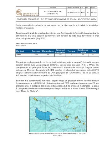 Estudi impacte ambiental (part 2) - Ajuntament de Jorba