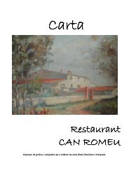 la carta restaurant can romeu