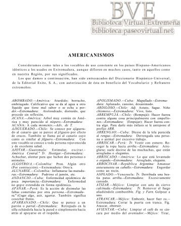 Habla Popular de Extremadura - Vocabulario (120 Kb)