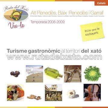 Turisme gastronòmic al territori del xató - Gastroteca.cat