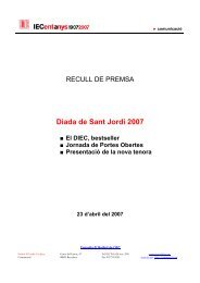 Diada de Sant Jordi 2007 - Institut d'Estudis Catalans