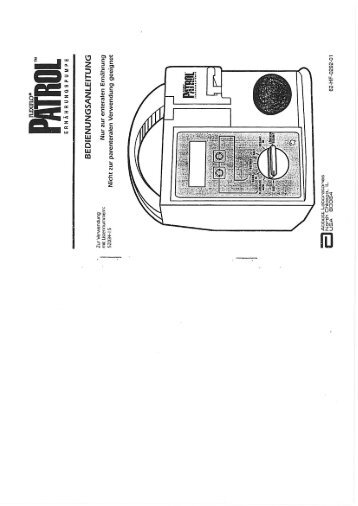 Bedienungsanleitung Flexiflo Patrol™ Pumpe